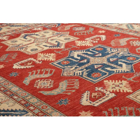 Tappeto Kazak Fine Pakistan marrone rosso 250x379