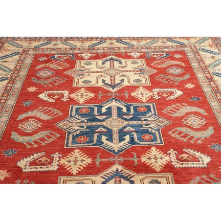 Tappeto Kazak Fine Pakistan marrone rosso 250x379