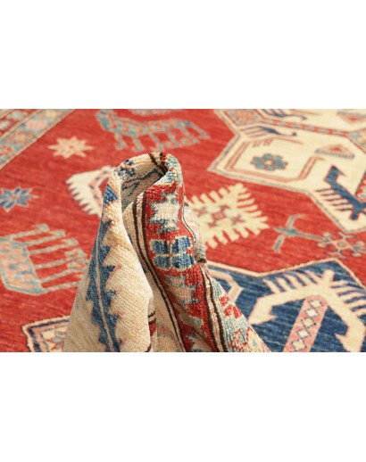 Tappeto Kazak Fine Pakistan marrone rosso 250x379