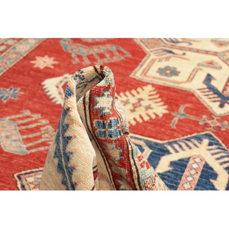 Tappeto Kazak Fine Pakistan marrone rosso 250x379