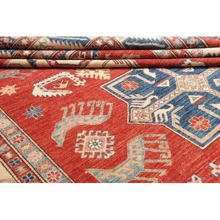 Tappeto Kazak Fine Pakistan marrone rosso 250x379