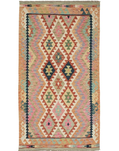 Tappeto Kilim Afghanistan marrone 124x193