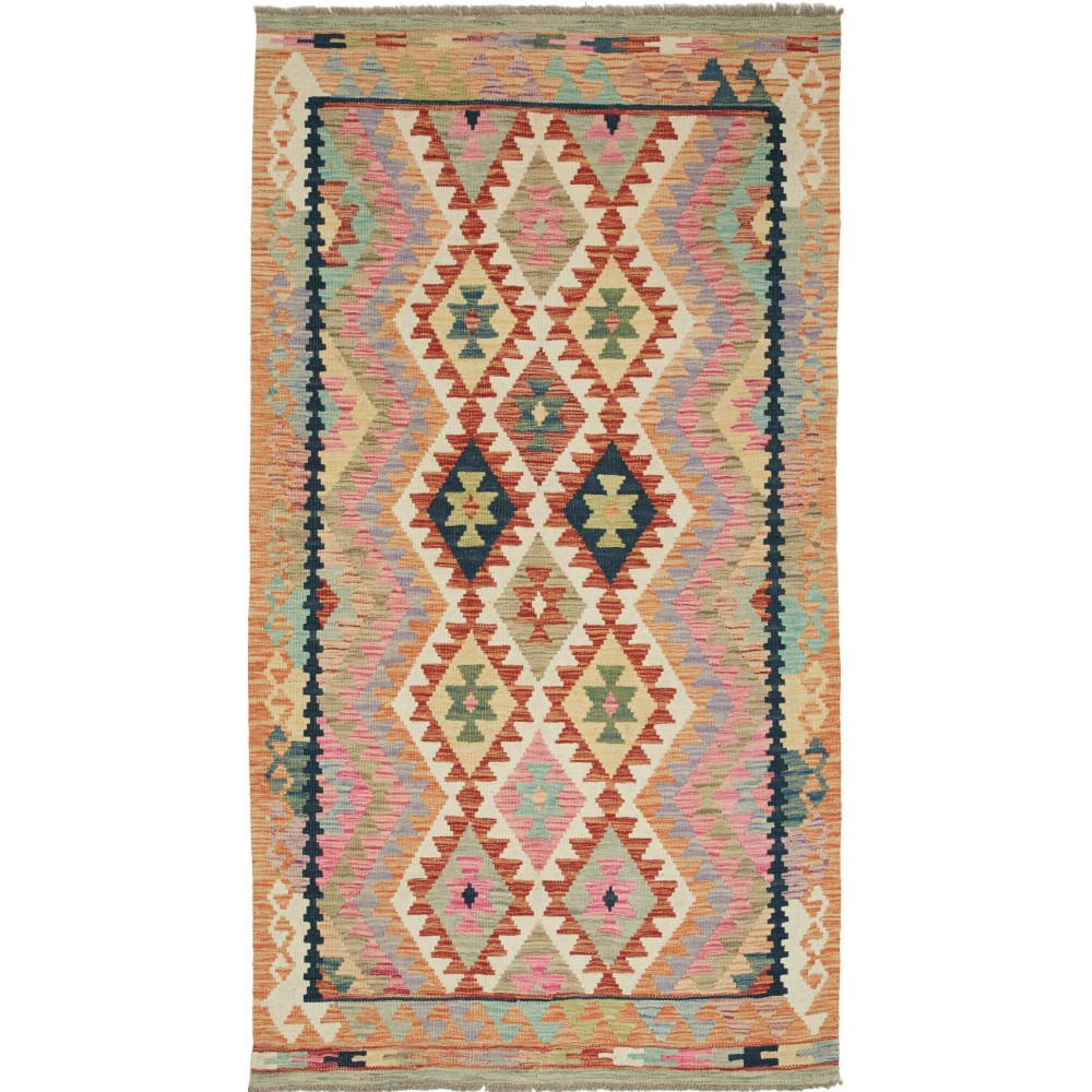Tappeto Kilim Afghanistan marrone 124x193