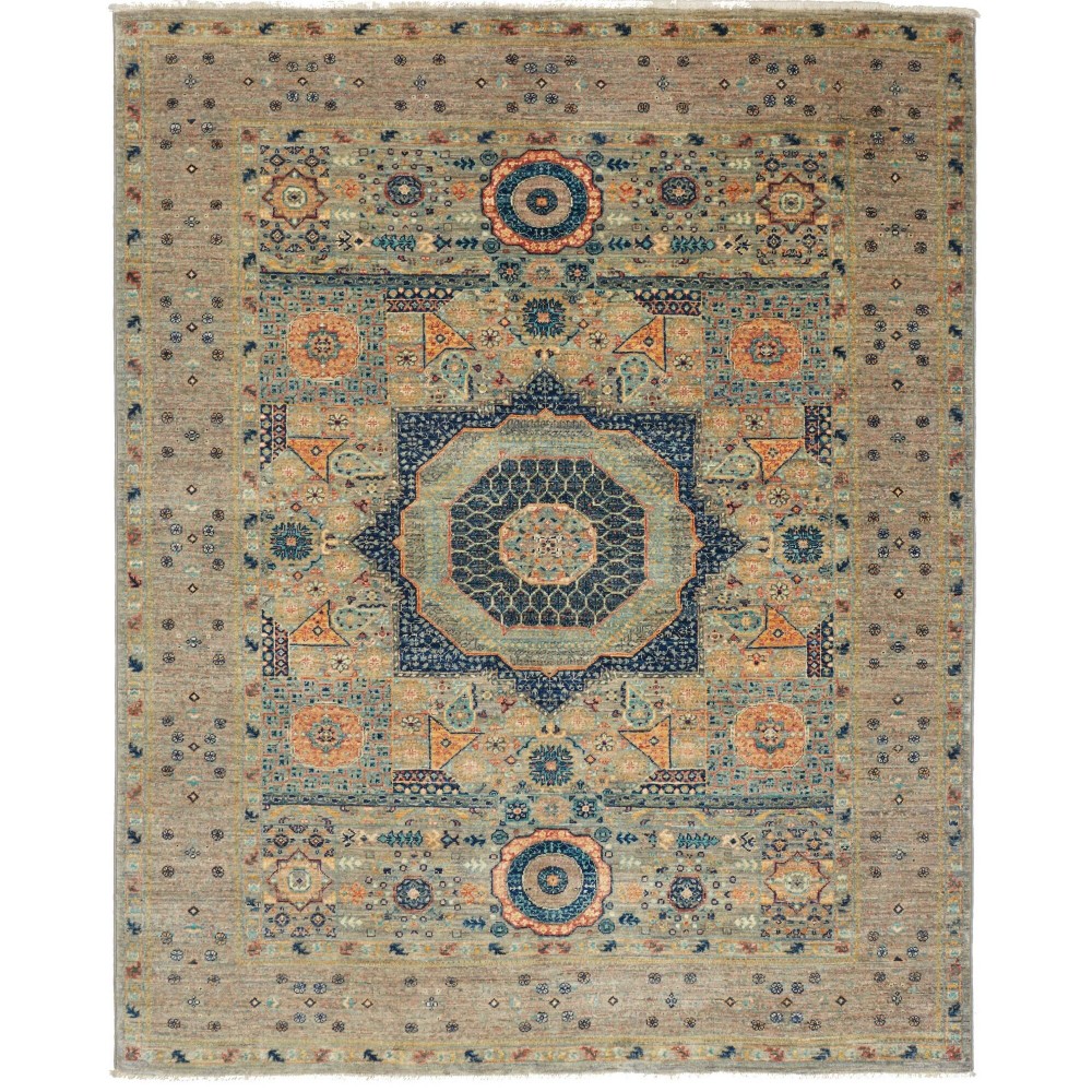 Tappeto Mamlouk Pakistan marrone 154x190 Tappeto Mamlouk Pakistan marrone 154x190