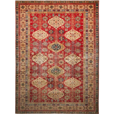 Tappeto Kazak Fine Pakistan rosso marrone 278x374