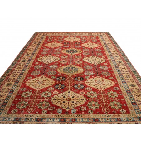 Tappeto Kazak Fine Pakistan rosso marrone 278x374
