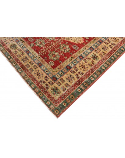 Tappeto Kazak Fine Pakistan rosso marrone 278x374