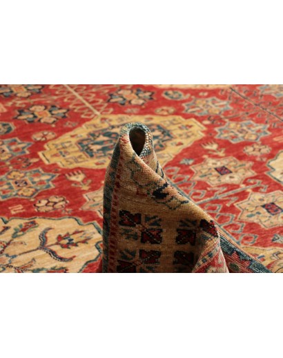Tappeto Kazak Fine Pakistan rosso marrone 278x374