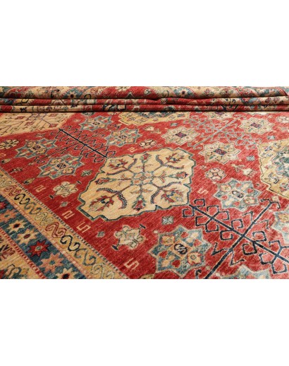 Tappeto Kazak Fine Pakistan rosso marrone 278x374