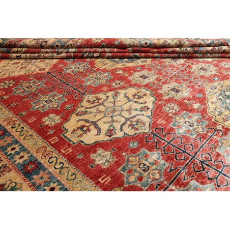 Tappeto Kazak Fine Pakistan rosso marrone 278x374