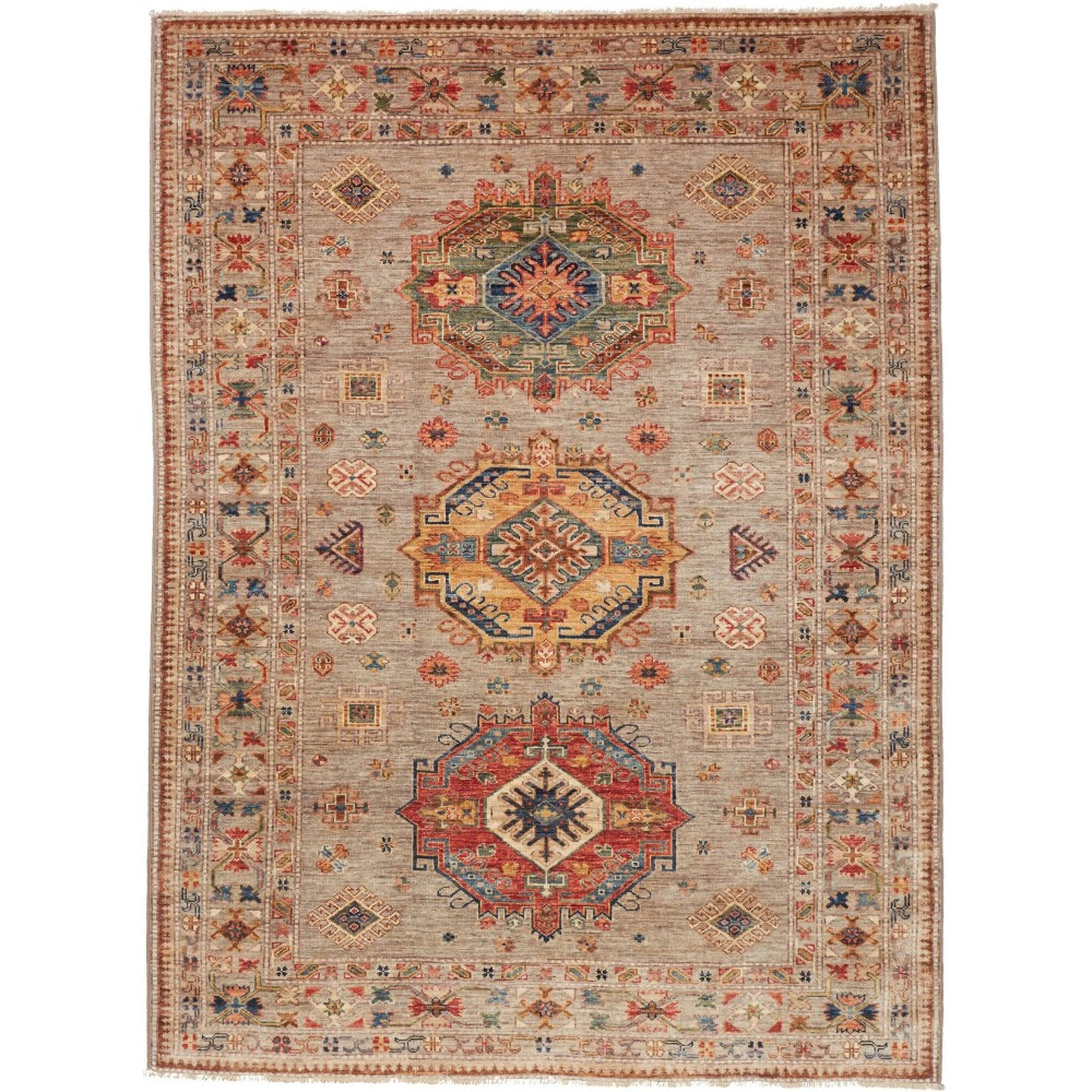 Tappeto Kazak Fine Pakistan marrone 153x209 Tappeto Kazak Fine Pakistan marrone 153x209