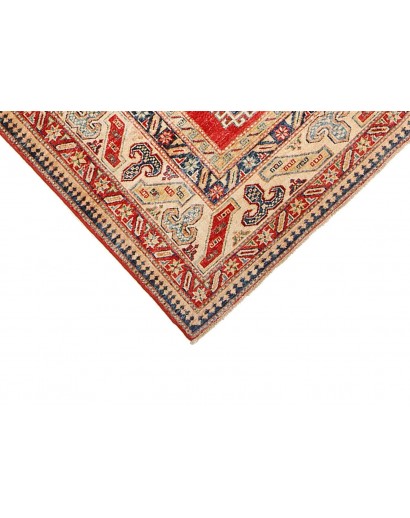 Tappeto Kazak Fine Pakistan marrone rosso 199x303