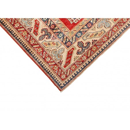 Tappeto Kazak Fine Pakistan marrone rosso 199x303