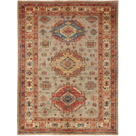 Tappeto Kazak Fine Pakistan marrone grigio 150x202