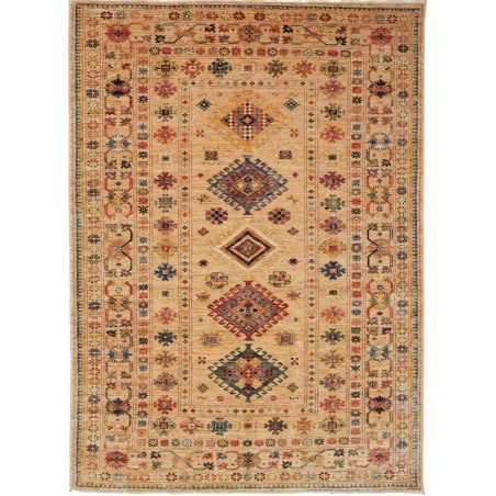Tappeto Kazak Fine Pakistan marrone grigio 150x209