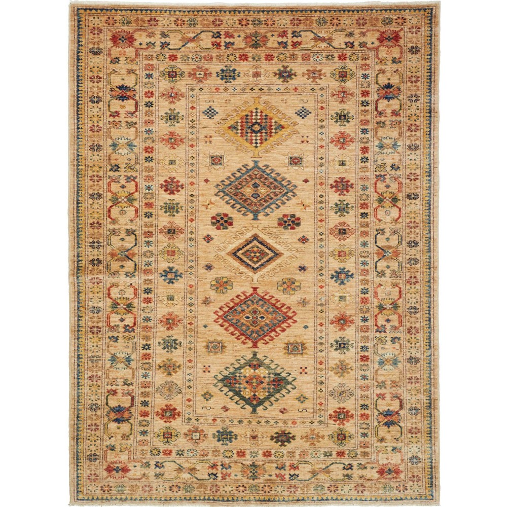 Tappeto Kazak Fine Pakistan marrone 148x200 Tappeto Kazak Fine Pakistan marrone 148x200