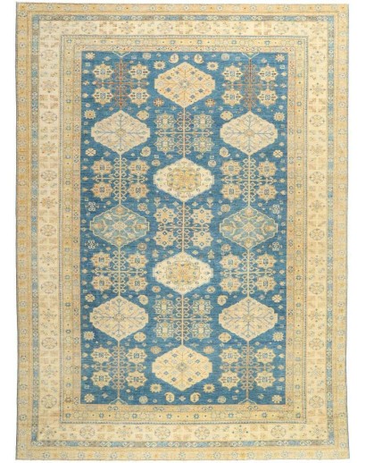 Tappeto Kazak Fine Pakistan marrone grigio 308x424