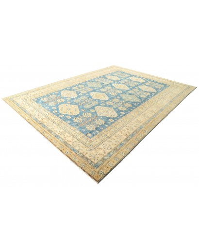 Tappeto Kazak Fine Pakistan marrone grigio 308x424