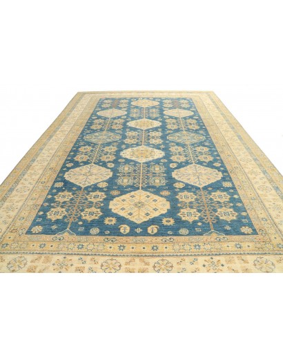 Tappeto Kazak Fine Pakistan marrone grigio 308x424