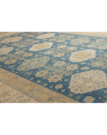 Tappeto Kazak Fine Pakistan marrone grigio 308x424