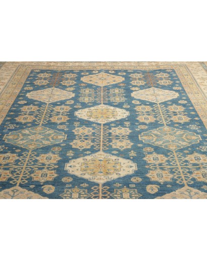 Tappeto Kazak Fine Pakistan marrone grigio 308x424