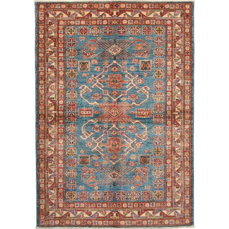 Tappeto Kazak Fine Pakistan bianco arancione 107x156