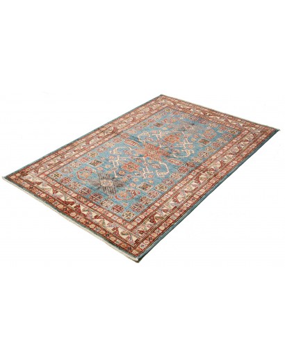 Tappeto Kazak Fine Pakistan bianco arancione 107x156