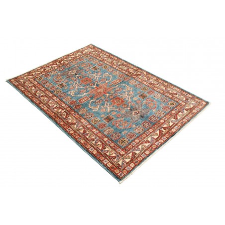 Tappeto Kazak Fine Pakistan bianco arancione 107x156