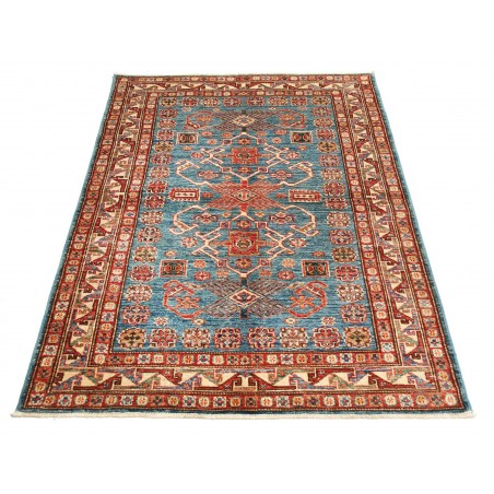 Tappeto Kazak Fine Pakistan bianco arancione 107x156