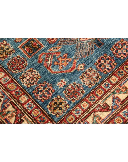 Tappeto Kazak Fine Pakistan bianco arancione 107x156