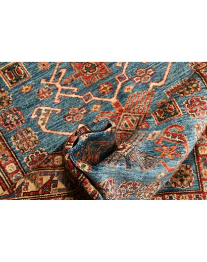 Tappeto Kazak Fine Pakistan bianco arancione 107x156