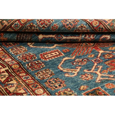 Tappeto Kazak Fine Pakistan bianco arancione 107x156