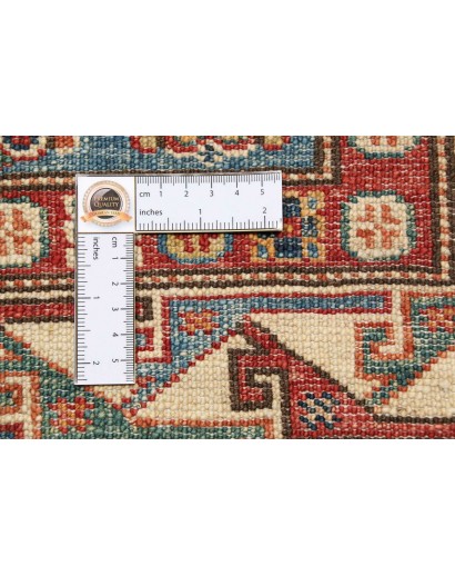 Tappeto Kazak Fine Pakistan bianco arancione 107x156