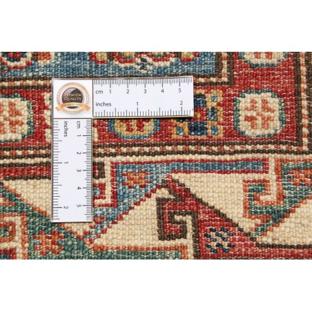 Tappeto Kazak Fine Pakistan bianco arancione 107x156