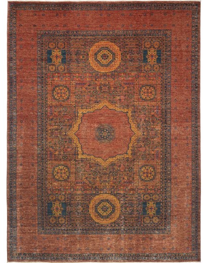 Tappeto Mamlouk Pakistan marrone grigio 215x293