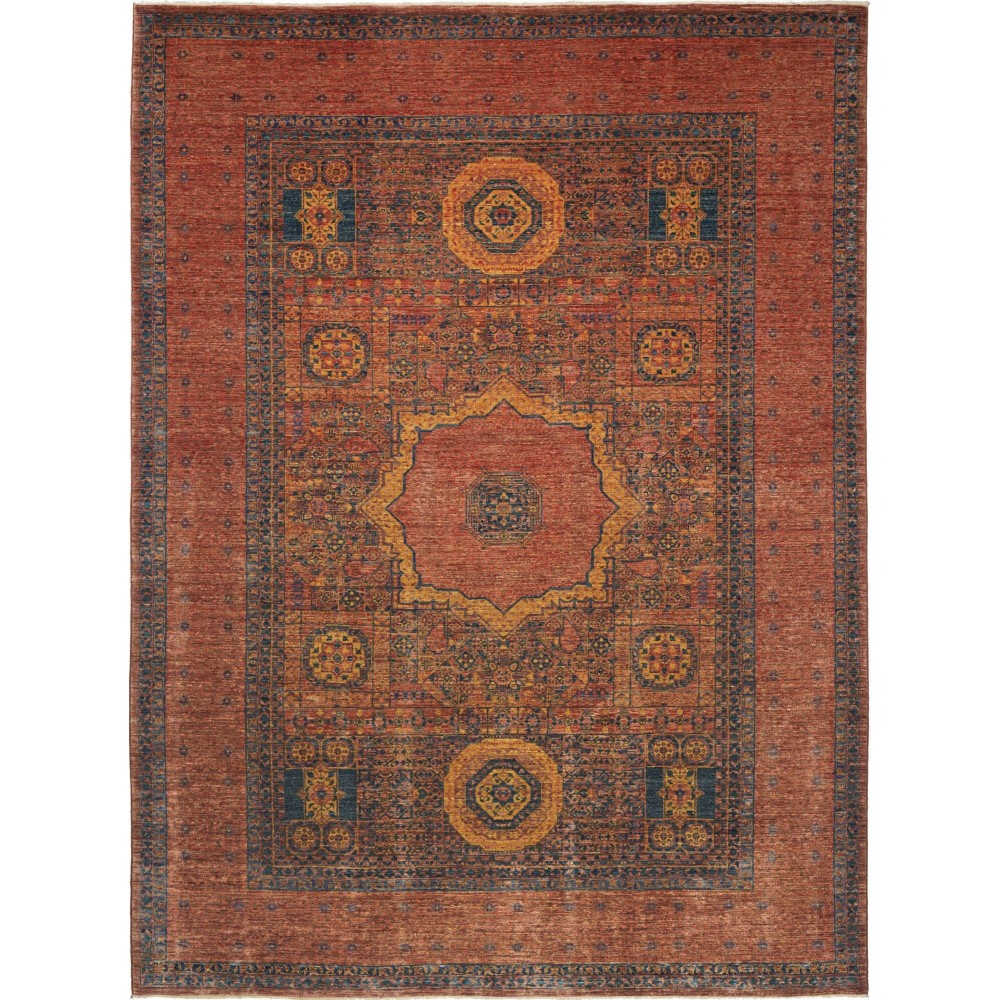 Tappeto Mamlouk Pakistan marrone grigio 215x293 Tappeto Mamlouk Pakistan marrone grigio 215x293