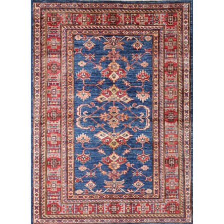 Tappeto Kazak Fine Pakistan azzurro arancione 100x143