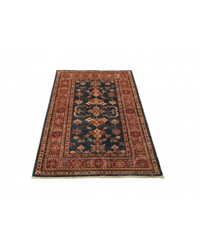 Tappeto Kazak Fine Pakistan azzurro arancione 100x143