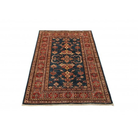 Tappeto Kazak Fine Pakistan azzurro arancione 100x143