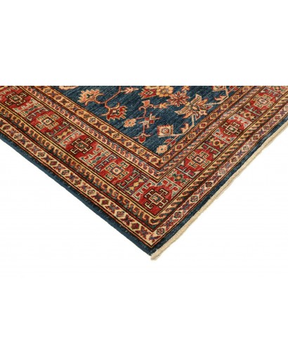 Tappeto Kazak Fine Pakistan azzurro arancione 100x143