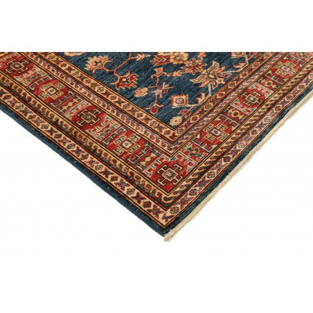 Tappeto Kazak Fine Pakistan azzurro arancione 100x143