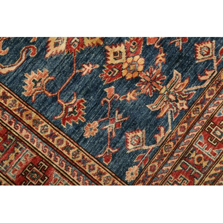 Tappeto Kazak Fine Pakistan azzurro arancione 100x143