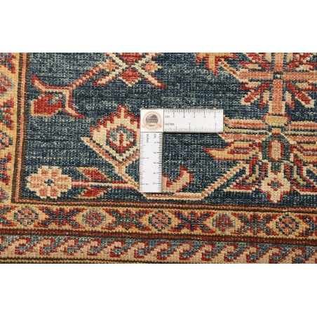 Tappeto Kazak Fine Pakistan azzurro arancione 100x143