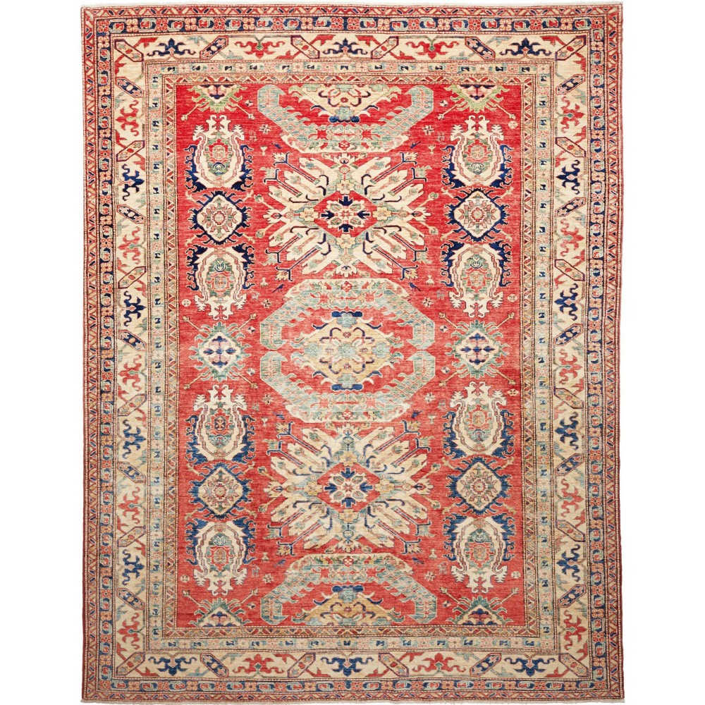 Tappeto Kazak Fine Pakistan marrone 243x308 Tappeto Kazak Fine Pakistan marrone 243x308