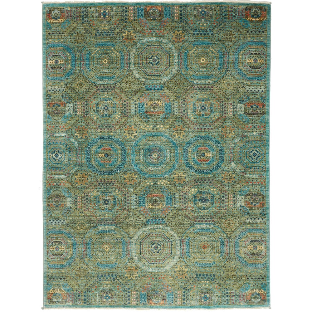 Tappeto Mamlouk Pakistan bianco giallo 173x232 Tappeto Mamlouk Pakistan bianco giallo 173x232