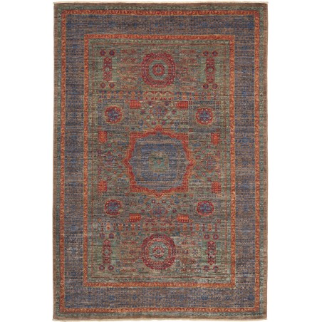 Tappeto Mamlouk Pakistan azzurro bianco 125x183