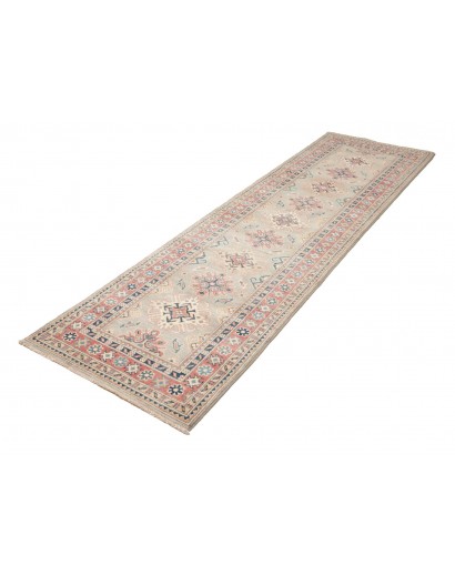Tappeto Kazak Afghanistan beige bianco 82x289