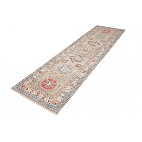 Tappeto Kazak Afghanistan beige grigio 84x307