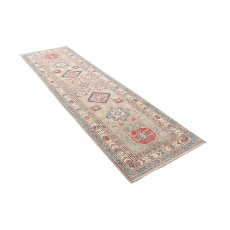 Tappeto Kazak Afghanistan beige grigio 84x307