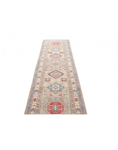 Tappeto Kazak Afghanistan beige grigio 84x307